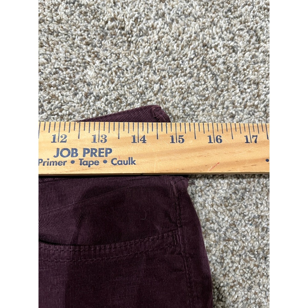 True Religion Burgundy Corduroy Slim Fit Pants Womens 29‎ Plum Purple Stretch - Picture 4 of 9